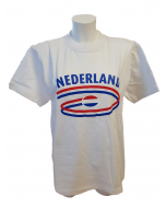 T-shirt met  opdruk NL white