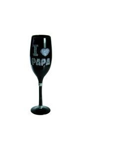 Champagneglas I love papa